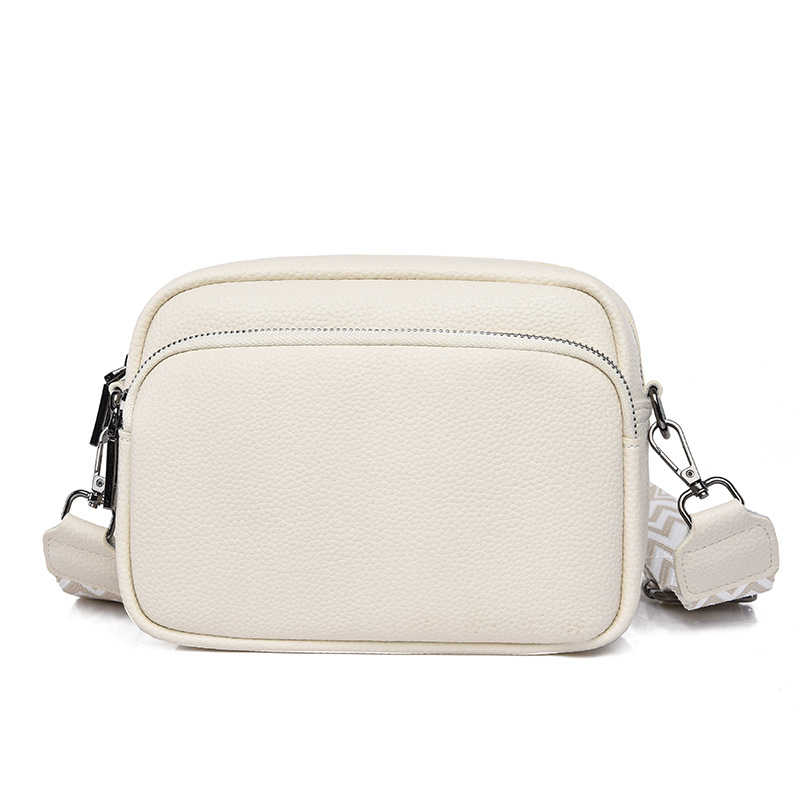 Bolso de mujer de cuero genuino transfronterizo de DENK 2023 nueva bolsa de mensajero de hombro de nicho de moda primera capa de piel de vaca pequeña bolsa cuadrada