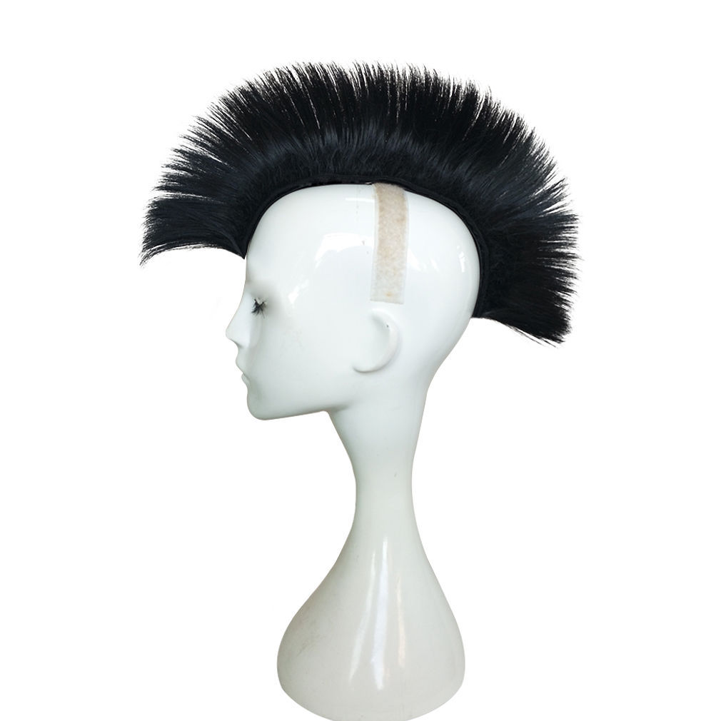 Fábrica al por mayor accesorios de casco de motocicleta fresco Moxi secado pelo corona de pollo velcro peluca suministro transfronterizo casco de pollo