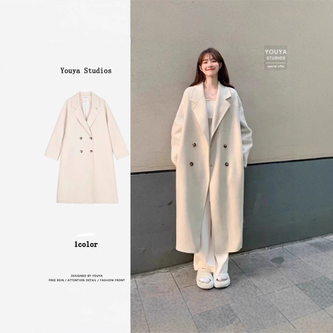 高级感毛呢外套女2025年秋冬季新款呢子大衣小个子爆款赫本风韩系