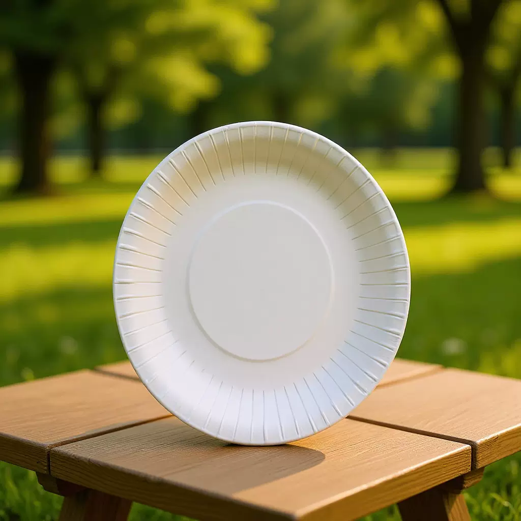 一次性白色纸碗幼儿园画画颜料碗野餐聚会餐盘烧烤纸碗家用餐具盘