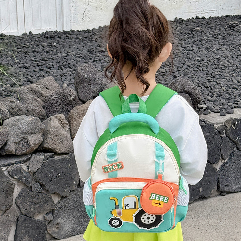Mochila de jardín de infantes de dibujos animados Mochila de niños de clase media y pequeña Mochila de niños de 3 a 5 años Mochila de preescolar