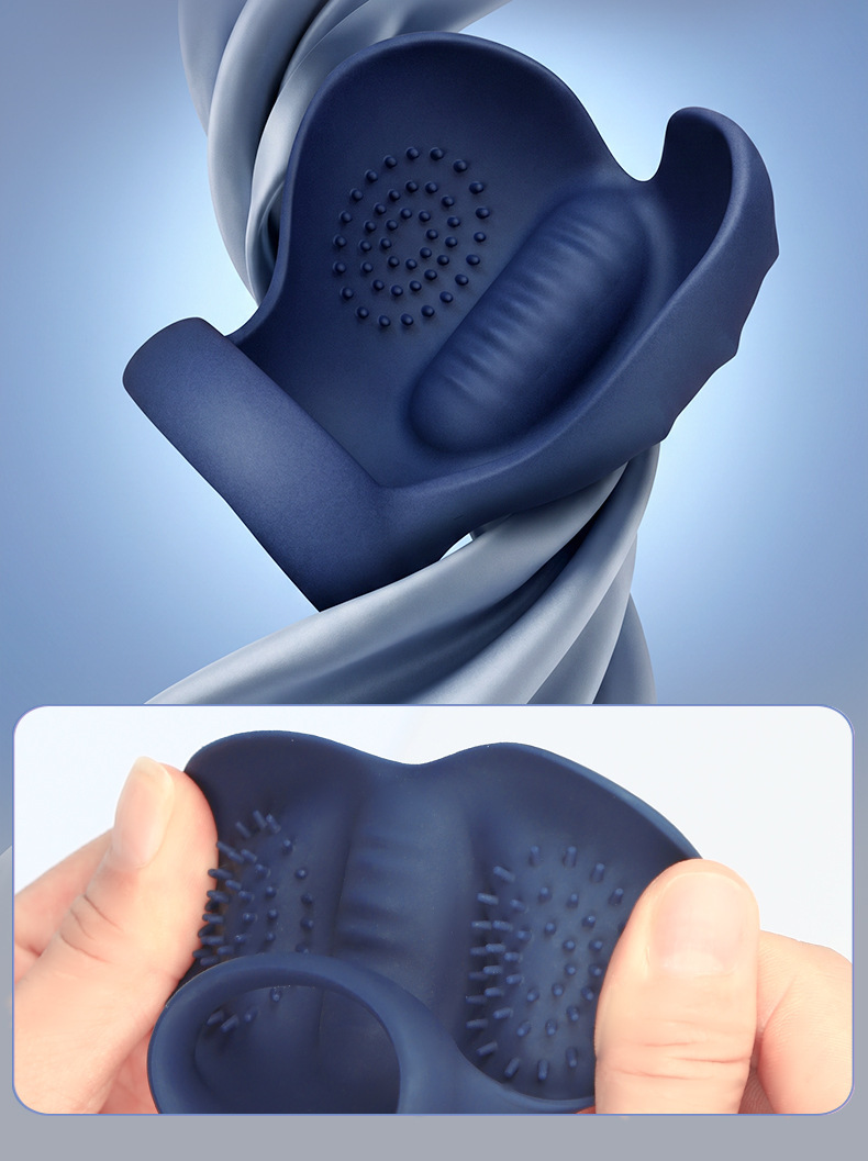 APP-Controlled Vibrating Egg Lock with Silicone Scrotum Sleeve for Adult Training — detail image 26
