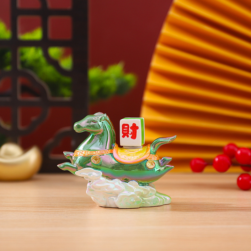 古风微景观马上转运盲盒创意潮玩树脂工艺桌面摆件节日礼物送朋友|undefined