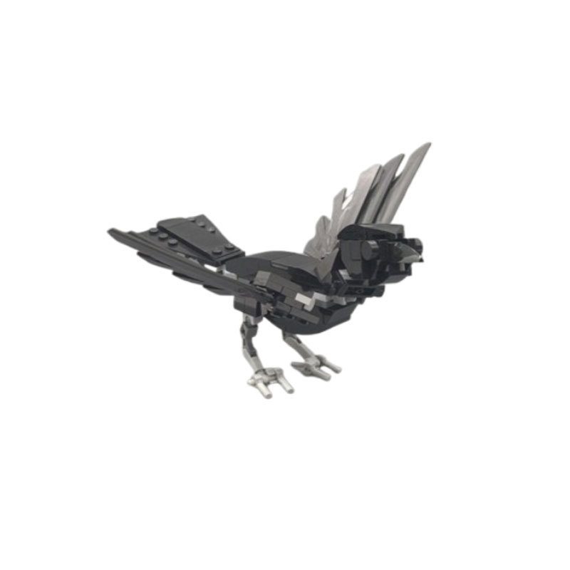 Building Block Crow Model Educational Diy Construction Toy Set_voghion.com