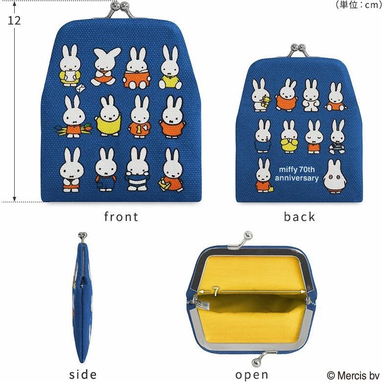 Miffy 70-летие, сумка с полноразмерным принтом Королевской стражи, милая мультяшная сумка для девочки, золотистая, сердечная маленькая сумка для хранения