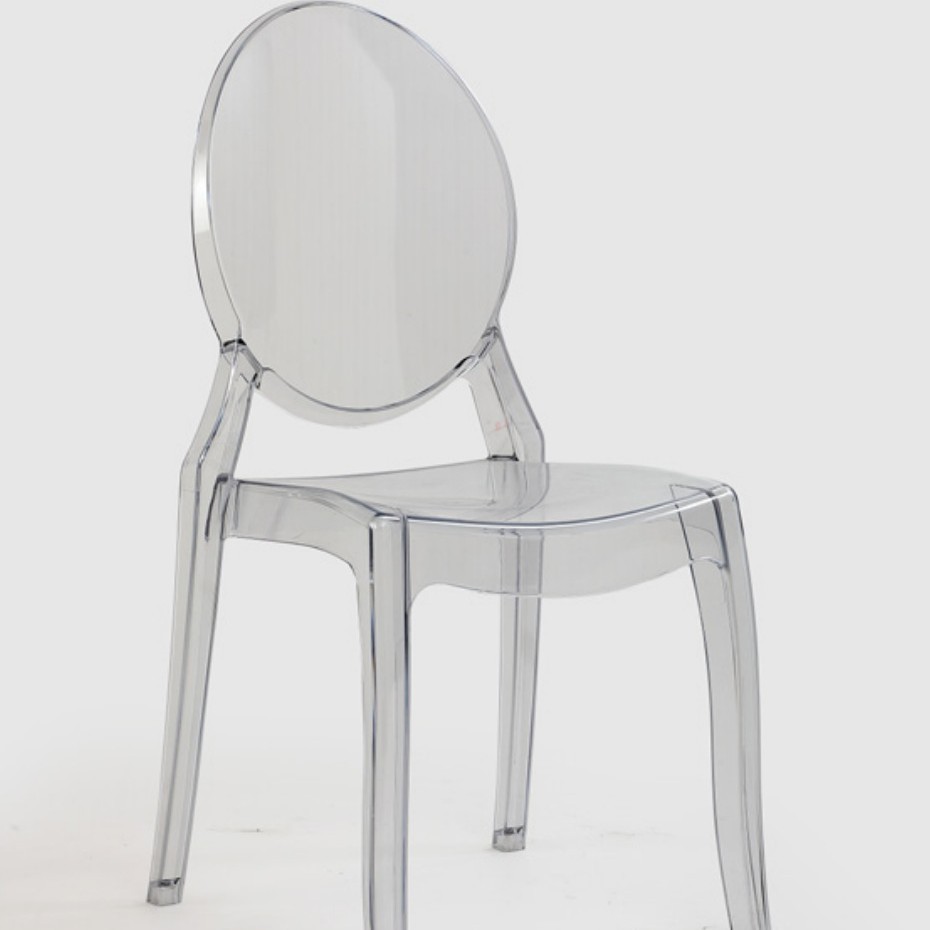 Sillas de cristal PC sillas transparentes sillas de plástico PP sillas acrílicas sillas de comedor sillas de boda sillas de bambú fábrica de Foshan