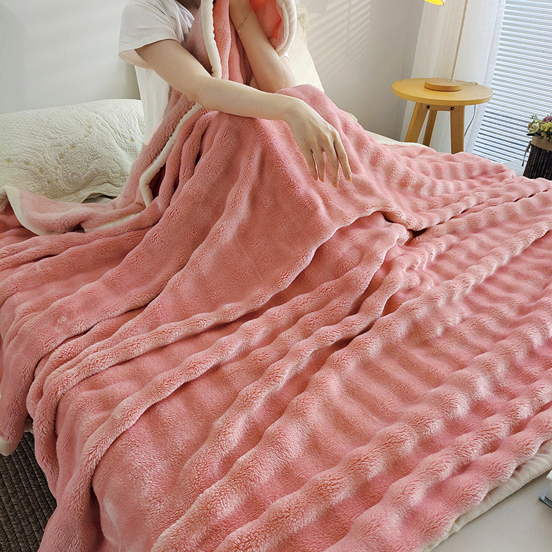 복숭아꽃가루 [A급 산모 및 유아용 다기능 담요, 세탁기 사용 가능]