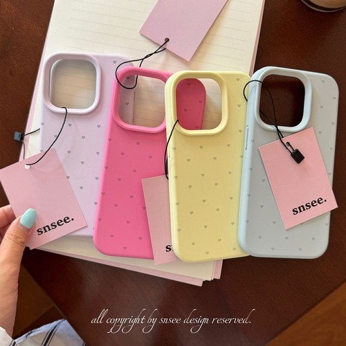 Liquid Silicone Solid Color Heart Apple iPhone 15 Case Compatible with iPhone 14 Pro Max New Model Anti-Slip 13 Teenager