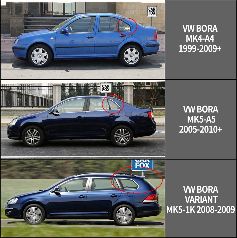 Suitable for Volkswagen VW Bora window visors, providing sun and rain protection [Mexico]