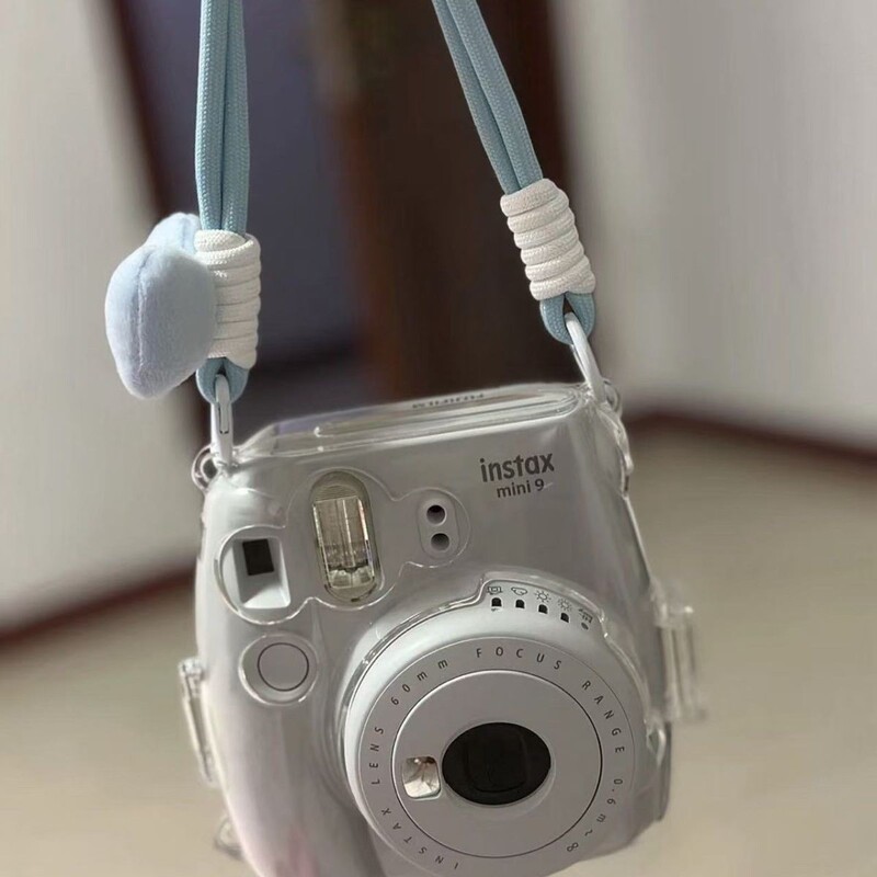 Mini12 Transparent Shell Instax Crystal Stand Hard Shell Camera Protective Shell Chain