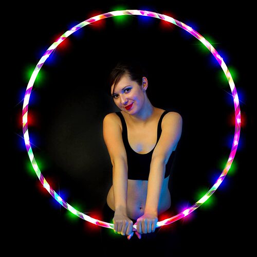 New smart colorful hula hoop LED colorful detachable hula hoop sports fitness equipment party toy