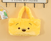 반광택 토끼털 푸우 핸드백