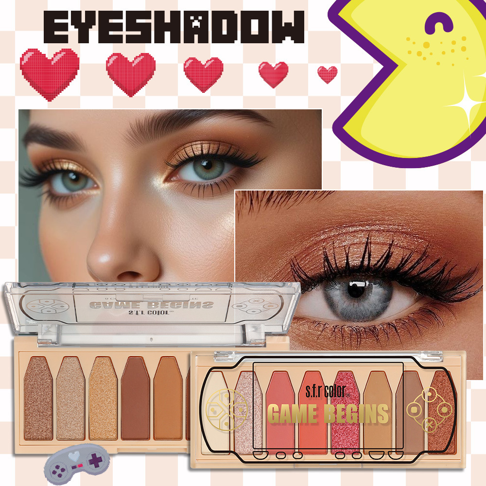 s.f.r color transfronterizo para perlas mate no es fácil de quitar el maquillaje diario de viaje marrón bandeja de sombra de ojos de chocolate