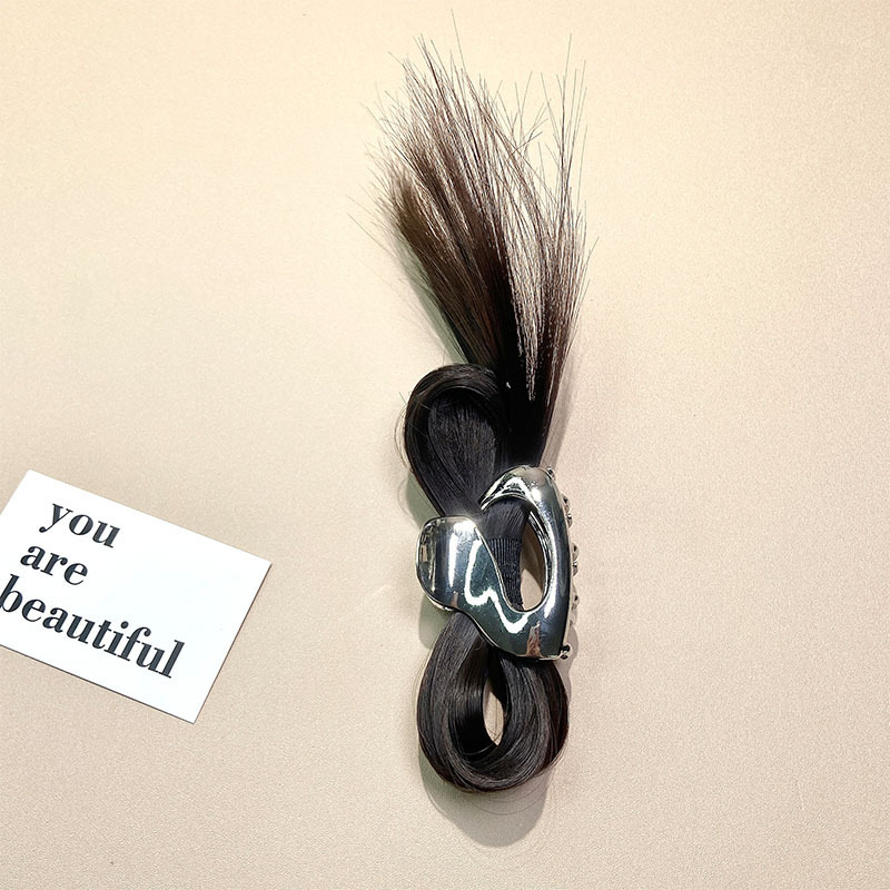 Vistas spalvu atspoles galvas loks Parūka, satvērēja saspraude Hot Girl Chicken Coop matu sprādze Sieviešu galvas aizmugures spalvu haizivis_voghion.com