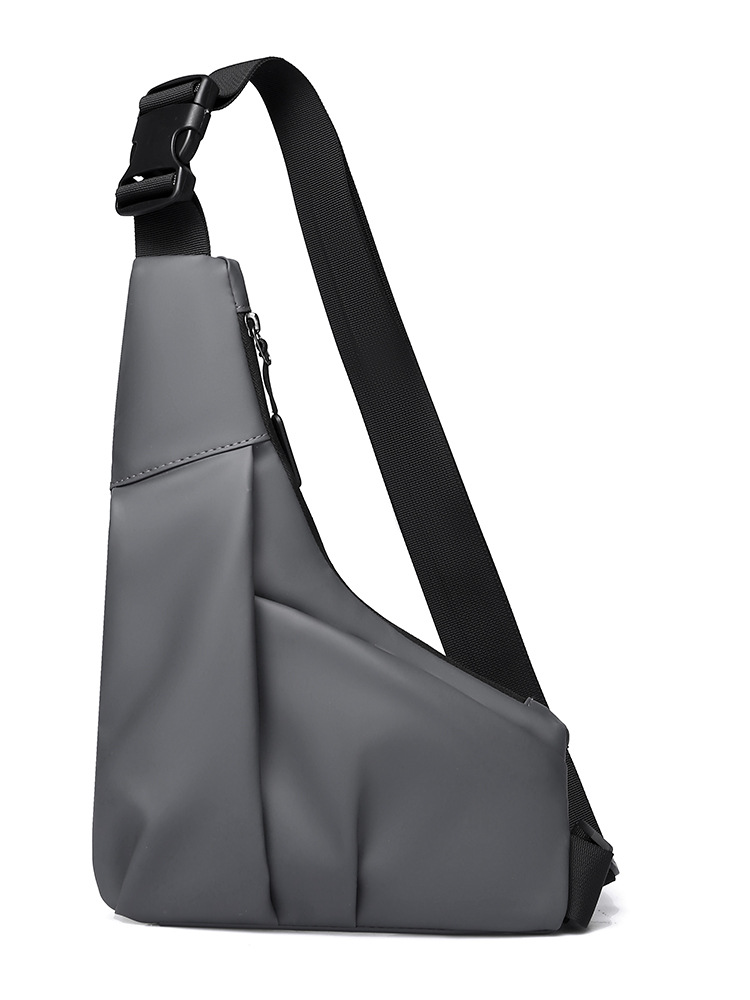 Nuevo bolso triangular transfronterizo, bolso de mensajero de gran capacidad con película para hombre casual, bolso de hombro resistente a las salpicaduras de agua al aire libre de moda