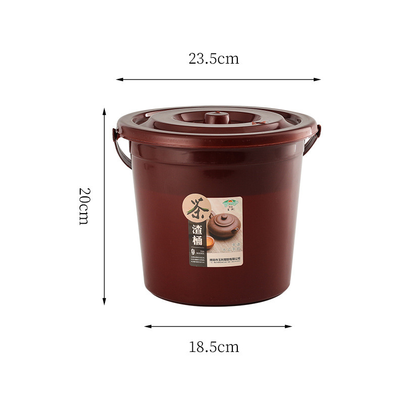 茶バケツ、廃水バケツ、茶かすバケツ、カンフー茶セットアクセサリー、茶卓分離フィルター、茶漏れ、茶道丸型ゴミ箱|undefined