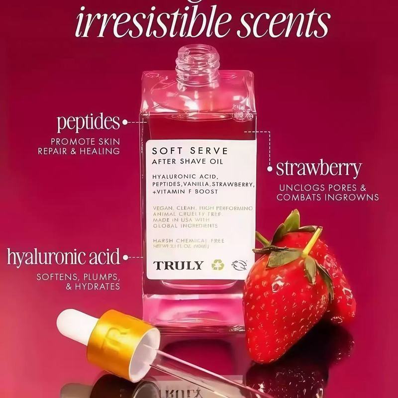 跨境TK爆款臀部草莓须后水Truly SHAVE OIL Vanila Scent护理精油|undefined