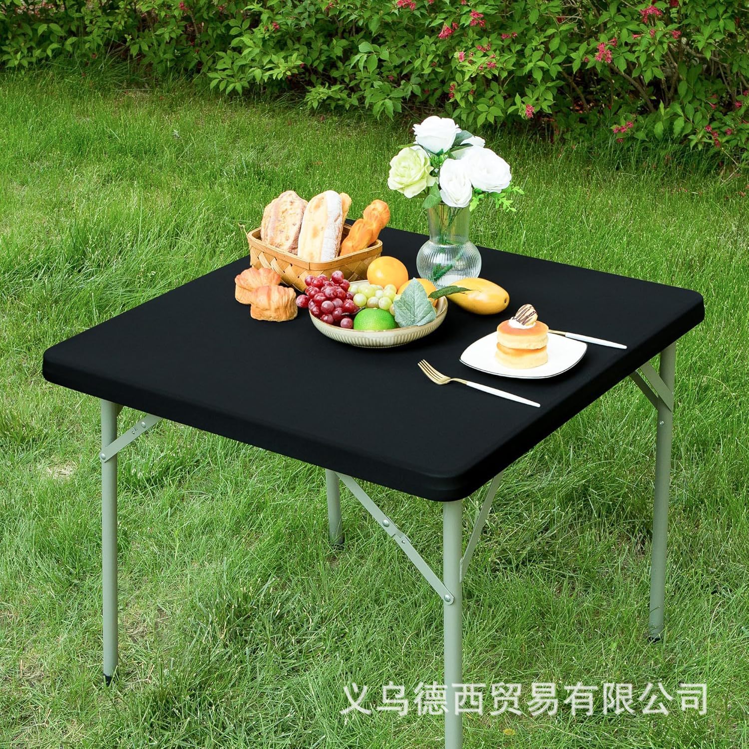 Tischdecke elastisch Halbbelag Tischüberzug einfarbig Tischunterlage waschbar Outdoor Gummizug Milchseide Tischhusse Direktverkauf vom Hersteller