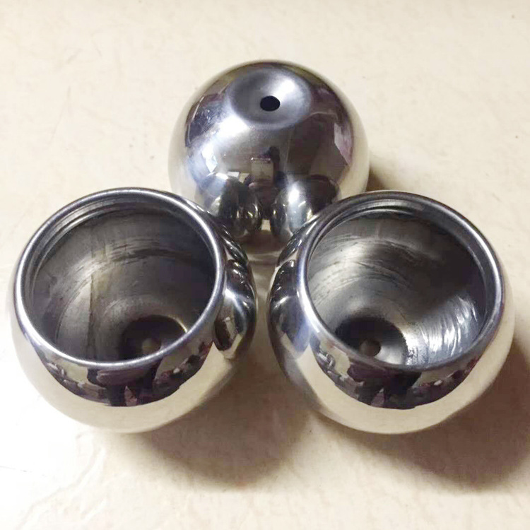 不锈钢打孔球饲鸟器单孔钢碗 半球304