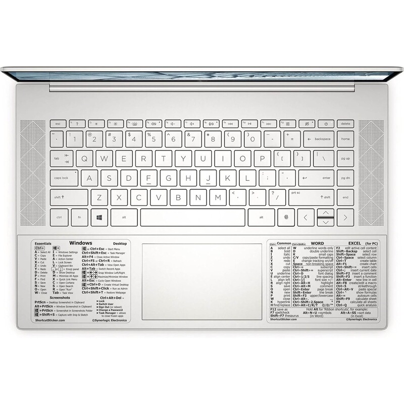 Laptop Keyboard Shortcut Stickers, No Residue, Transparent, Small Size, Self-Adhesive Labels for Office and Study Use