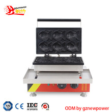 商用不锈钢比利时高端华夫饼鱼形电饼铛机鱼仔饼华夫机鱼型松饼机