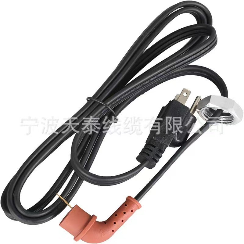 美国认证美标加拿大墨西哥插头线美规式三芯电源平行延长线带鬼插