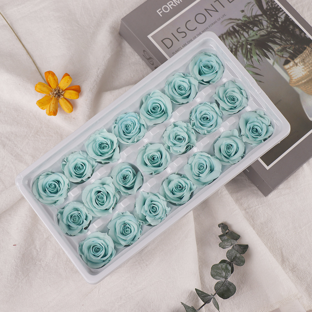 Clase B Flor eterna Rosa 2 3cm Día de San Valentín chino Flor eterna al por mayor DIY Yunnan 520 Regalo del día de la madre