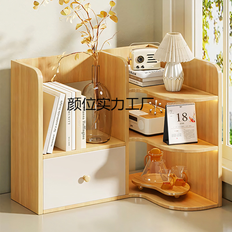 Desktop Storage Rack, Table Corner Bookshelf, Workstation Storage Rack, Student Desk, Simple Bookcase, Dormitory Storage Rack