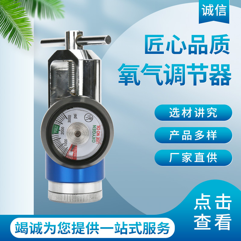 医用氧气调节器工业调节器所用黄铜CGA870 540带迷你终端