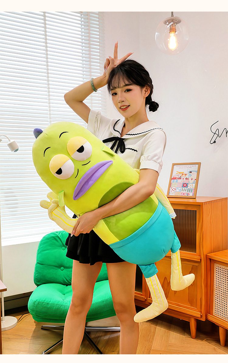 New ugly fish plush pillow, funny silly fish stuffed toy, wholesale pillow doll decoration