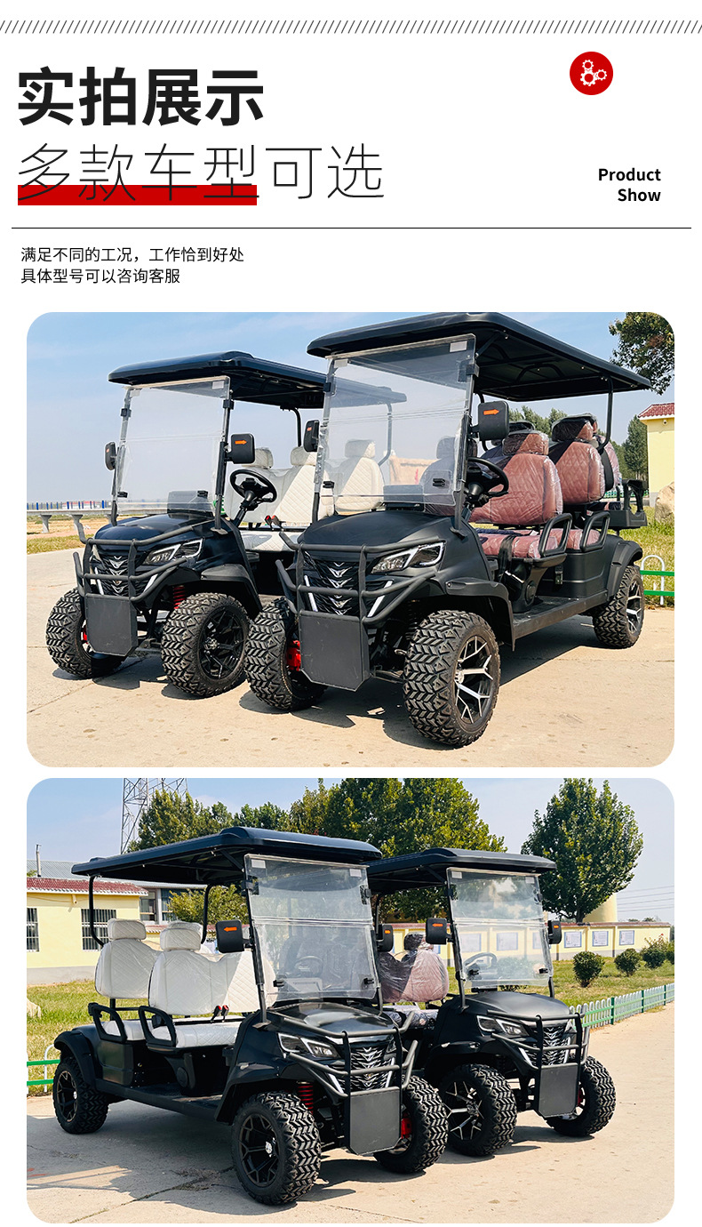 Golf Cart, Resort Hotel, B&B, Golf Course, Scenic Spot, Tourist Shuttle, Off-Road Beach Cart, Electric Sightseeing Cart