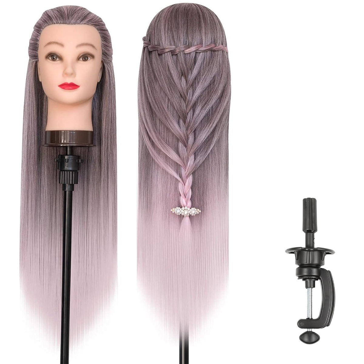 Maniquí de Cabeza para Peluquería de Fibra de Alta Temperatura image 9