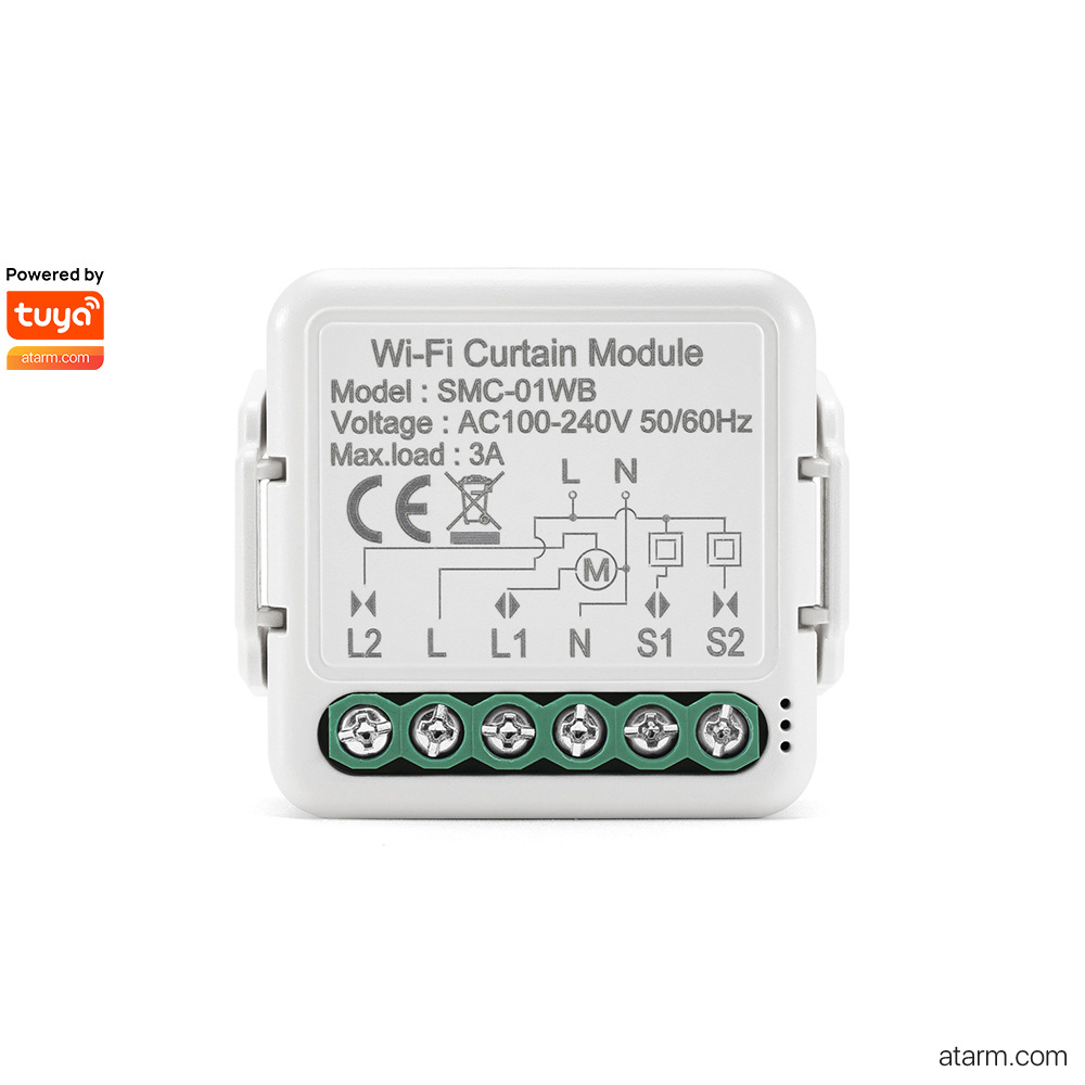 SMC-01/02WB 涂鸦智能 Wi-Fi 窗帘控制器 1/2路 手机 App 控制