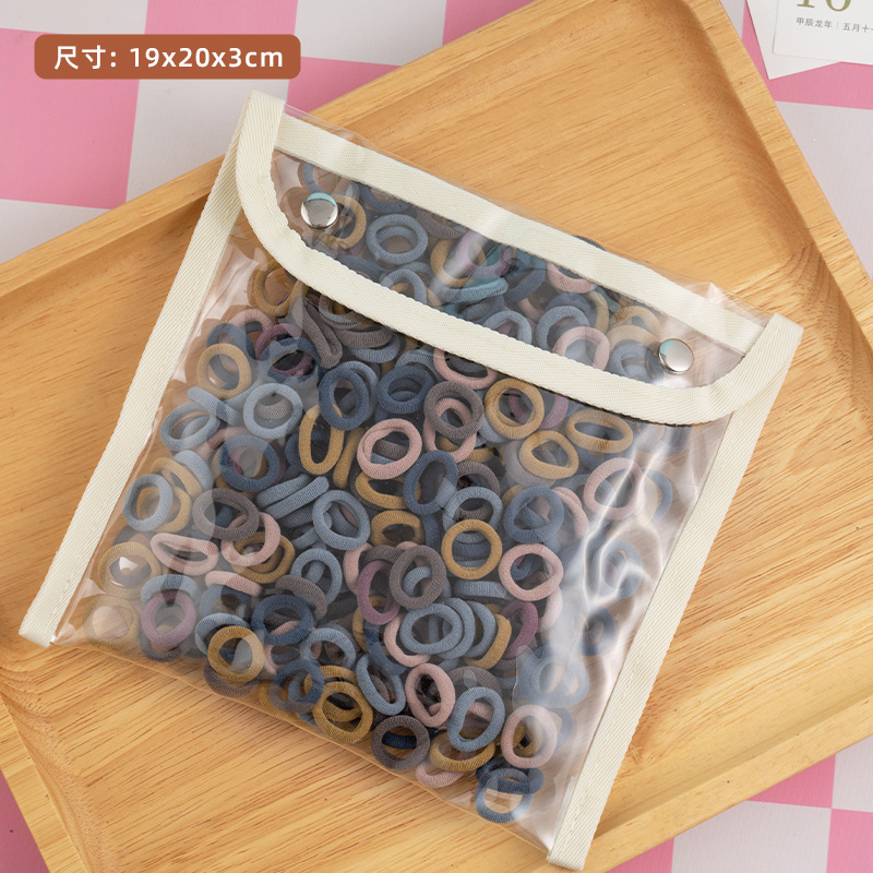 Niños de alta elasticidad cuerda de cabeza no daña cabello toallas de color anillo de cabello niñas correa de cabello bebé cabello anillo de cabello