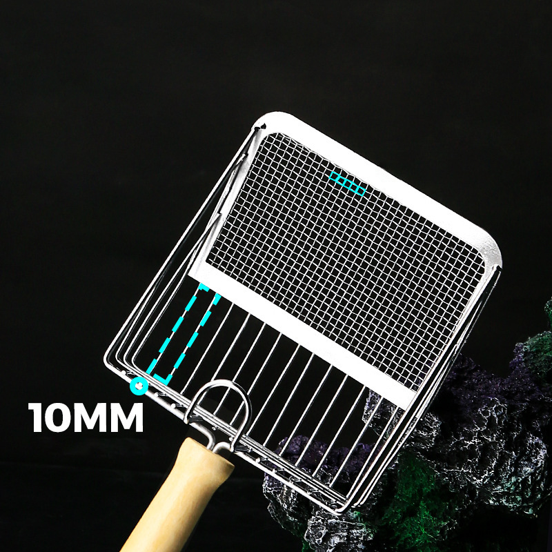 Stainless Steel Metal Large Fine Hole Litter Cat Poop Scoop Tool Cross-Border Hot Sale_voghion.com