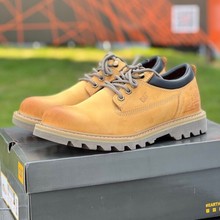 新款男鞋 外贸工装大头鞋 欧美真皮低帮大头鞋男 一件代发