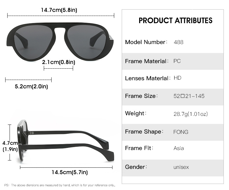 Sunglasses Classification IG Style Gradient Color Leopard Ac UV400 Protection Toad Glasses Full Frame Women's Sunglasses