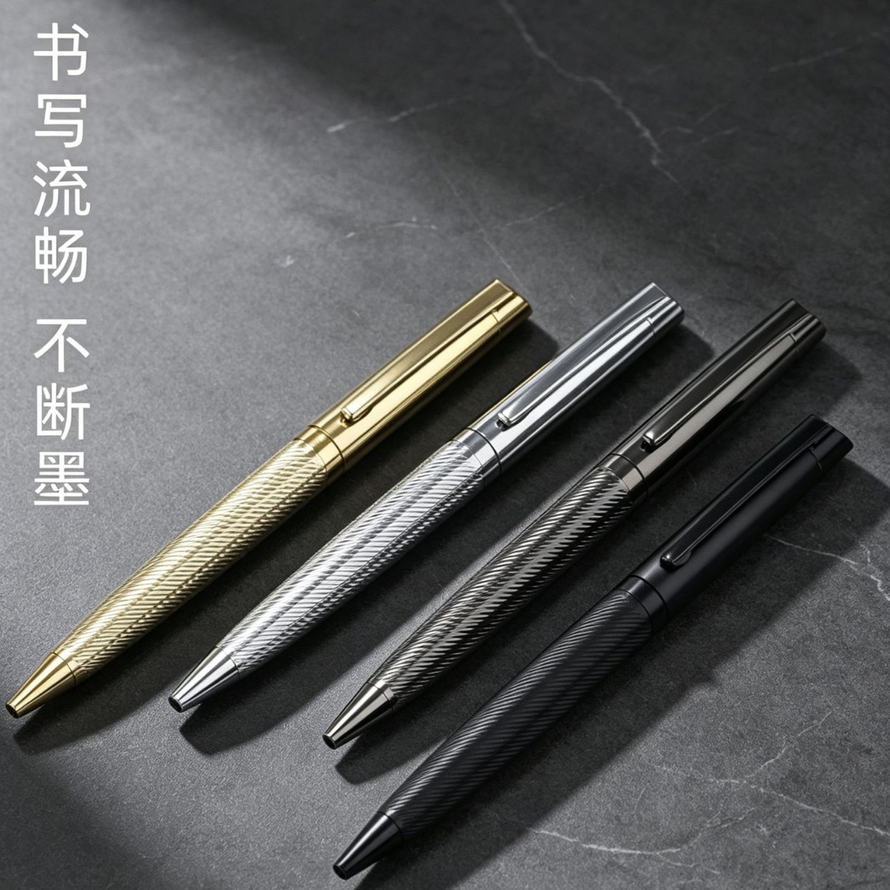 Neutral pen, signature pen, cross-border pen, new floral pen, ballpoint pen, copper promotional pen, metal engraved pen, gift pen, business neutral pen, high-quality