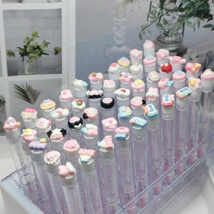 Cross Mirror Grafting False Eyelash Brush Head Eyelash Roll with Tube Lover's Independent Test Tube Pack Disposable Crystal Eyelash Comb