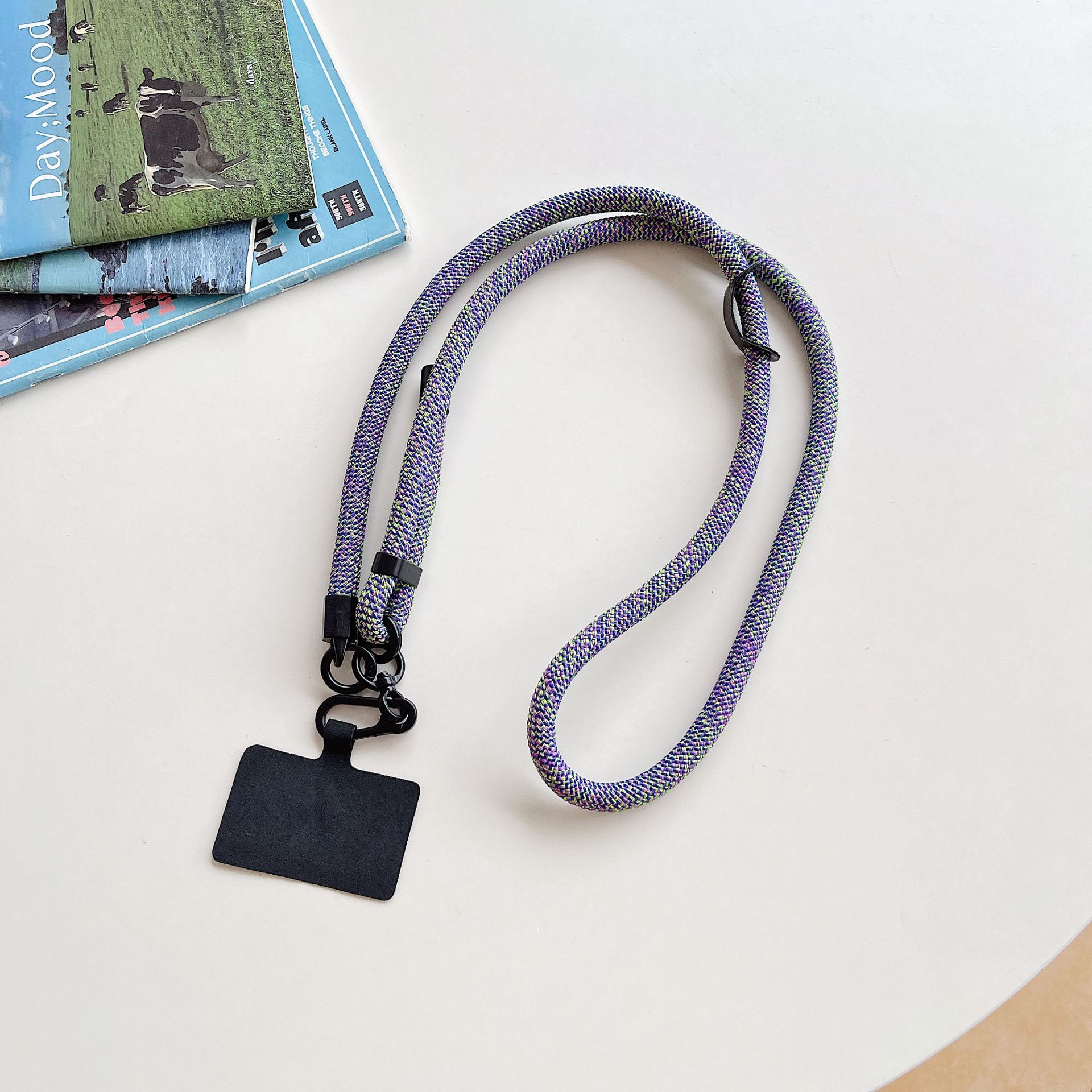 10mm caso de teléfono móvil universal ajustable longitud corta cuerda clip cuello colgante duradero correa de cinturón cadena al aire libre nylon