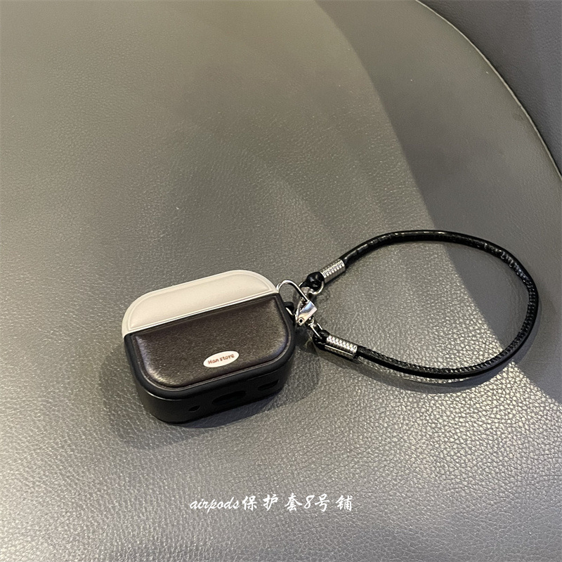 非常にシンプルなレトロな衝突色の皮質の斜め掛け縄はAirPods3/4世代のリンゴのイヤホンの殻の保護カバーのPro2女を適用します。|undefined