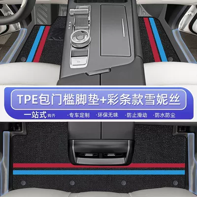 Star Blanket Trunk Mat, Ayaqaltılar (Kovriklər) - 25-models-24-models-beijing-bj30-double-layer-color-strips-door-sill-mats-snowy-carpet
