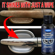 通用铬翻新蜡汽车门把手还原膏抛光亮泽氧化物抛光剂汽车镀铬修复