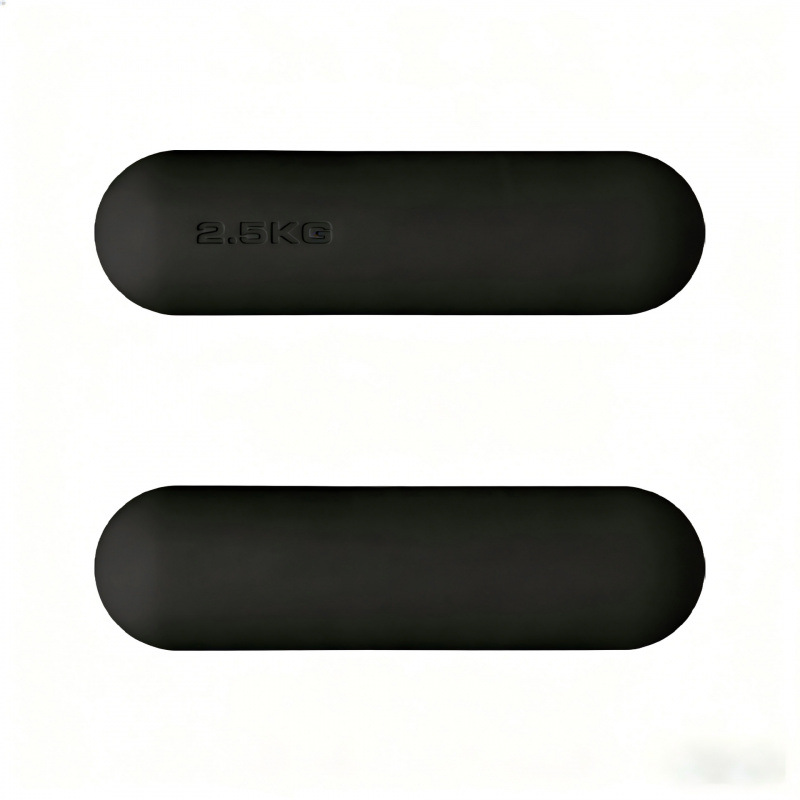 Dumbbell redondo de silicona fijo equipo de fitness yoga pilates entrenamiento de fuerza dumbbell redondo de silicona