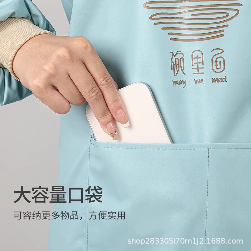 Blusa impermeable para mujer nuevo estilo de invierno delantal de manga larga cocina hogar a prueba de aceite ropa de trabajo para adultos al por mayor