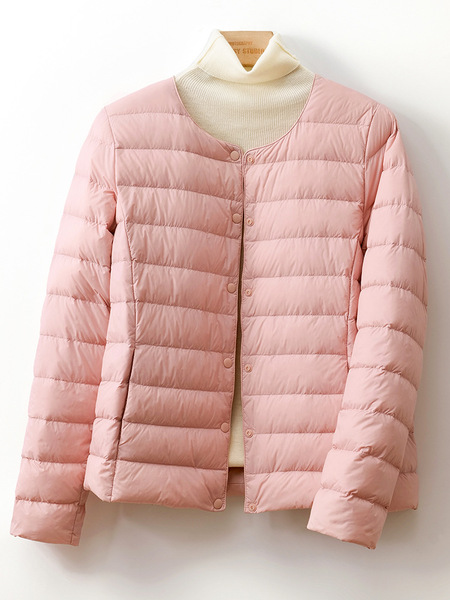 Velvet demi-season keep warm down jacket