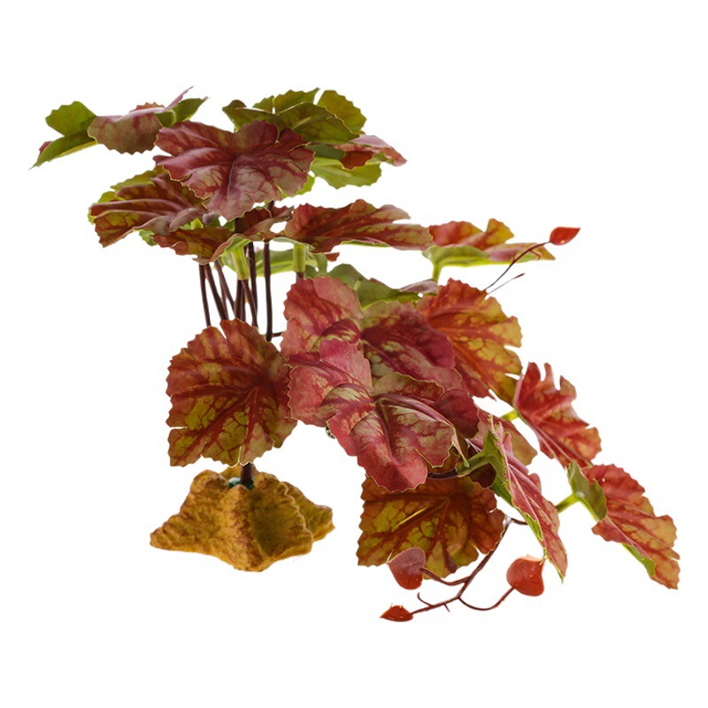 Лезвие на кормушках для озеленения декоративных декоративных растений Черепаха аквариум ящерица змея рептилия декоративные лозы зеленые украшения украшения