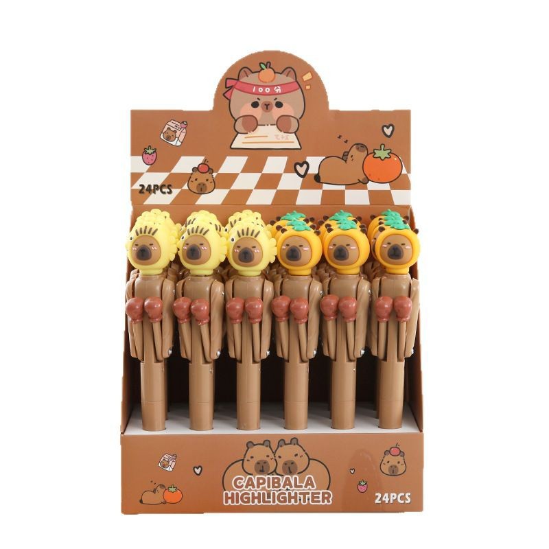 Bolígrafo de boxeo Kapibala Bolígrafo de descompresión divertido para estudiantes Premio de regalo creativo del día del niño Papelería transfronteriza para estudiantes al por mayor