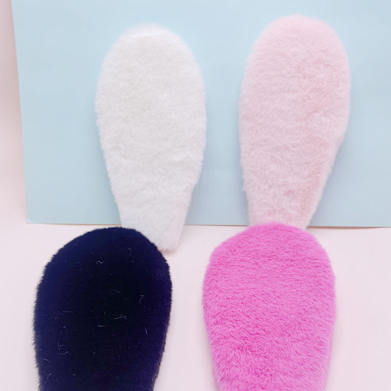 Nueva doble cara Orejas de conejo de felpa DIY headwear accesorios diadema sombrero flor material de embalaje decoración orejas grandes