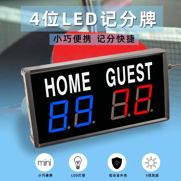 billiards basketball table tennis badminton match score record wireless remote control led portable electronic scoreboard